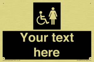 Custom information: black panel disabled and female